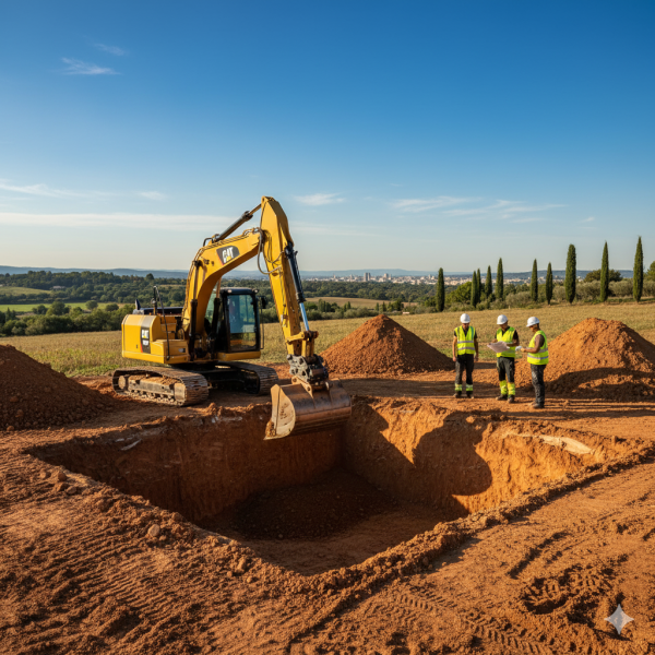 Terrassement pour piscine à Cuges-les-Pins, Aubagne et Aix-en-Provence : préparer votre terrain avec un professionnel expérimenté
